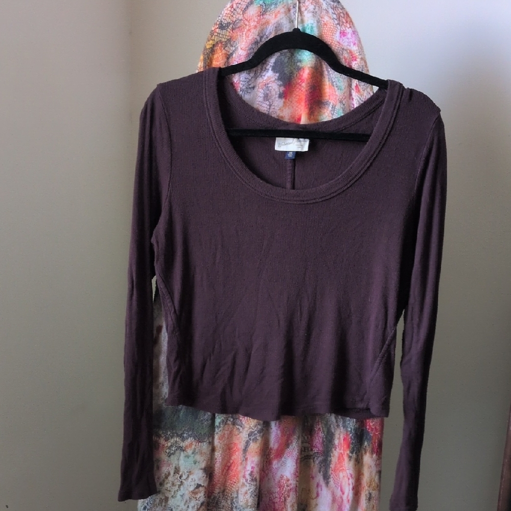 Universal Thread Long Sleeve Tee - Dark Brown